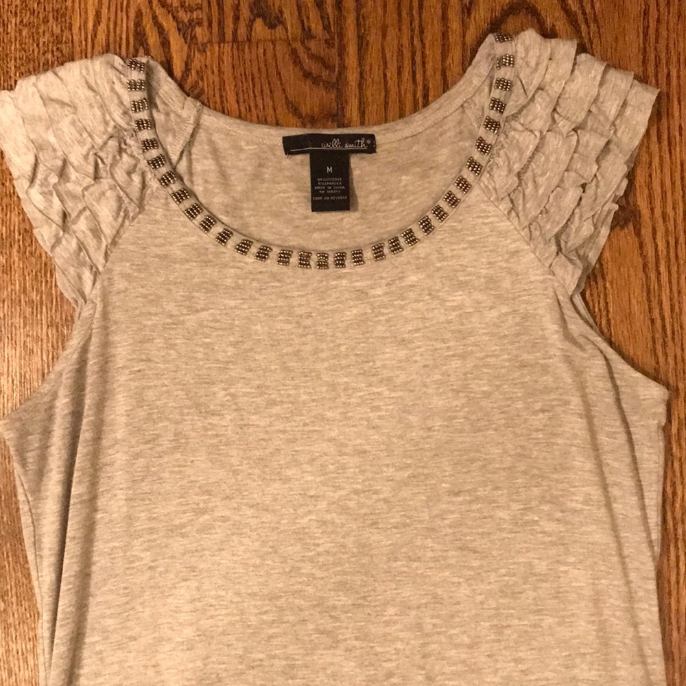 Beautiful gray top by Willi Smith in size M - Picture 3 of 8